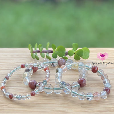 Multi-Coloured Rutilated Quartz (10Mm) Bracelet