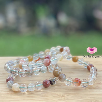 Multi-Coloured Rutilated Quartz (10Mm) Bracelet