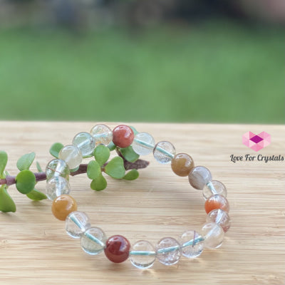 Multi-Coloured Rutilated Quartz (10Mm) Bracelet