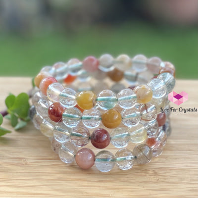 Multi-Coloured Rutilated Quartz (10Mm) Bracelet