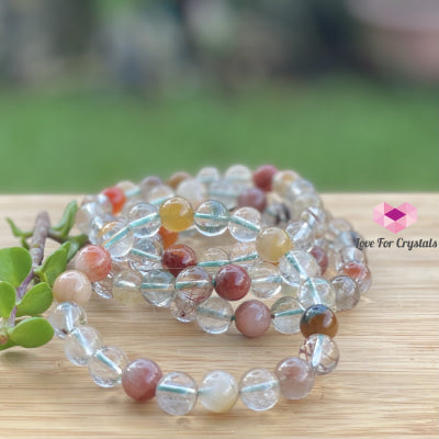 Multi-Coloured Rutilated Quartz (10Mm) Bracelet