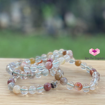 Multi-Coloured Rutilated Quartz (10Mm) Bracelet