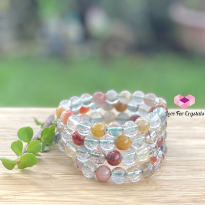 Multi-Coloured Rutilated Quartz (10Mm) Bracelet