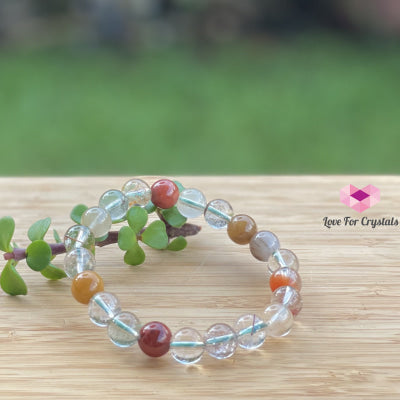 Multi-Coloured Rutilated Quartz (10Mm) Bracelet