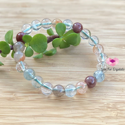 Multi-Coloured Rutilated Quartz (8Mm) Bracelet