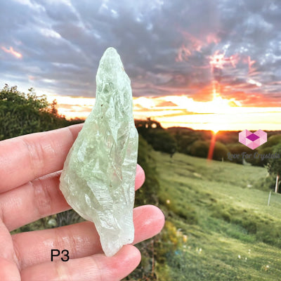 Natural Green Amethyst Prasiolite Raw (Brazil) Photo 3 Crystals