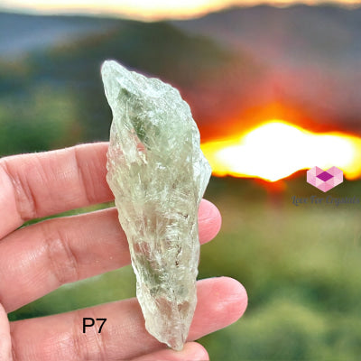 Natural Green Amethyst Prasiolite Raw (Brazil) Photo 7 Crystals