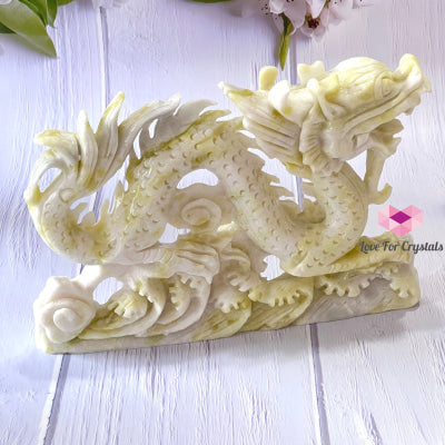 Nephrite Jade Dragon Carved Crystal