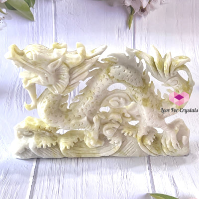 Nephrite Jade Dragon Carved Crystal