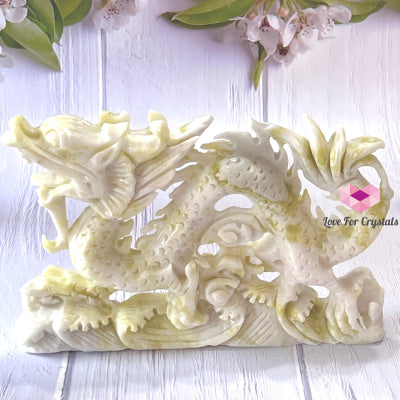 Nephrite Jade Dragon Carved Crystal