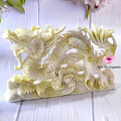 Nephrite Jade Dragon Carved Crystal