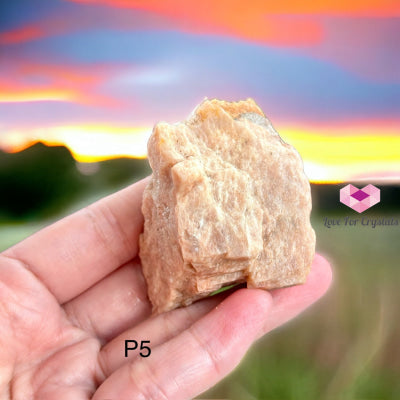 Peach Moonstone Raw (India)40-50Mm Photo 5 Crystal