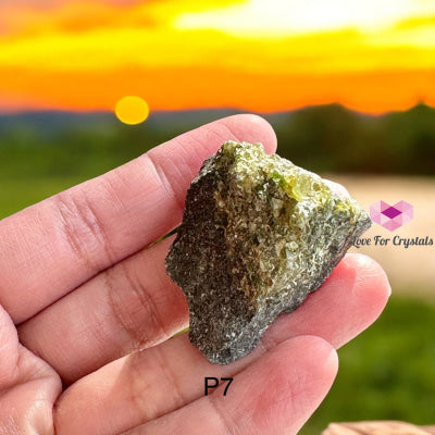 Peridot Bomb In Basalt (Olivine) Wealth Activator (Mexico) Photo 7 Raw Crystals