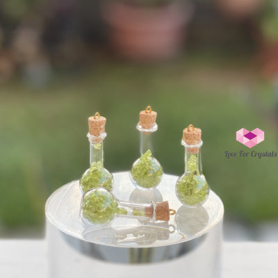 Peridot Bulb Bottle Pendant Pendants & Necklaces