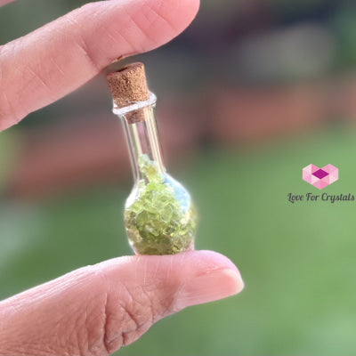 Peridot Bulb Bottle Pendant Pendants & Necklaces