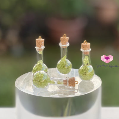 Peridot Bulb Bottle Pendant Pendants & Necklaces