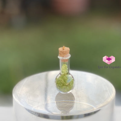 Peridot Bulb Bottle Pendant Pendants & Necklaces