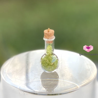 Peridot Bulb Bottle Pendant Per Piece Pendants & Necklaces