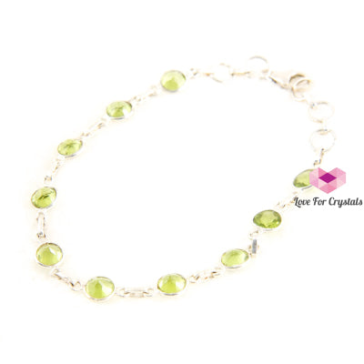 Peridot In 925 Silver Bracelet 27.5 Carats Bracelets & Bangles