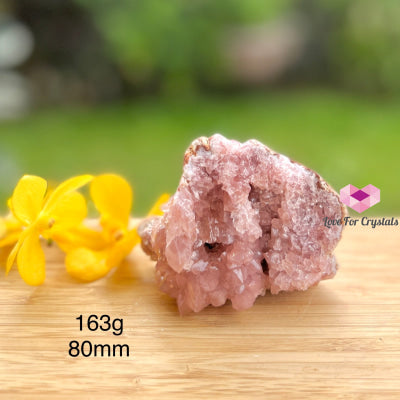 Pink Amethyst Druse Geode (Argentina) 163G 80Mm (Aaa) Raw Crystals