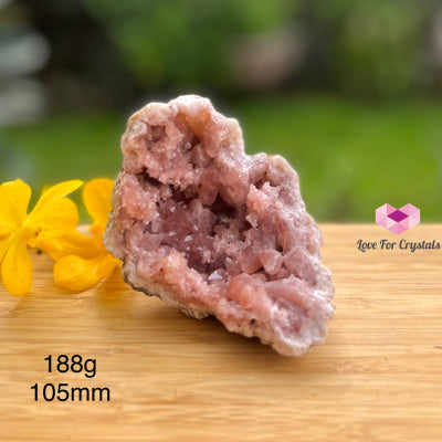 Pink Amethyst Druse Geode (Argentina) 188G 105Mm (Aaa) Raw Crystals