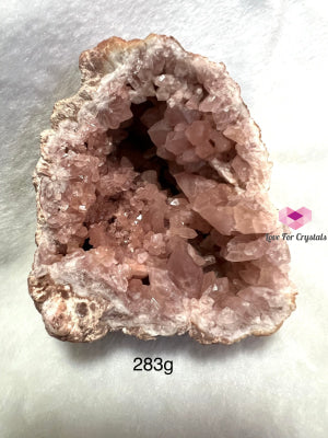 Pink Amethyst Druse Geode (Argentina) 283G 90Mm (Aaa) Raw Crystals