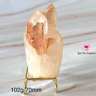 Pink Lemurian Abundance Quartz (Mineral Gallery) Brazil 102G 70Mm Crystals