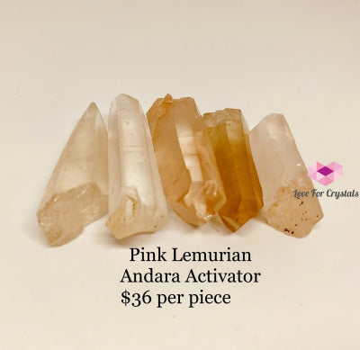 Pink Lemurian Crystals (Brazil) Seed