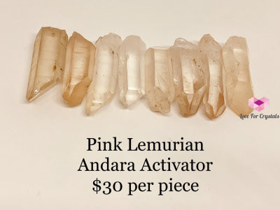 Pink Lemurian Crystals (Brazil) Seed