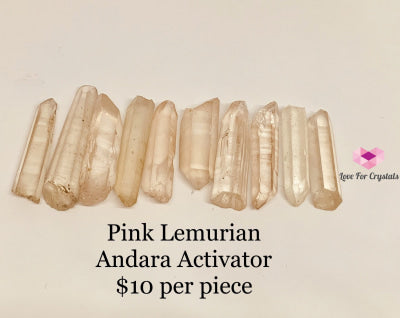 Pink Lemurian Crystals (Brazil) Seed