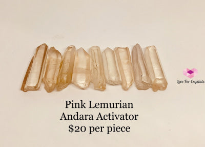 Pink Lemurian Crystals (Brazil) Seed