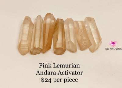 Pink Lemurian Crystals (Brazil) Seed