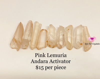 Pink Lemurian Crystals (Brazil) Seed