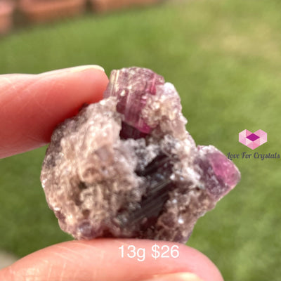 Pink Tourmaline Raw On Matrix (Brazil) 13G Stones