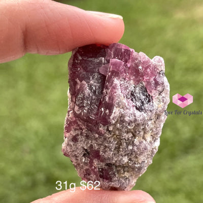 Pink Tourmaline Raw On Matrix (Brazil) 31G Stones