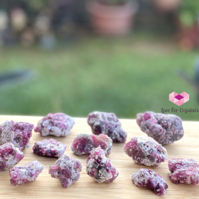 Pink Tourmaline Raw On Matrix (Brazil) Stones