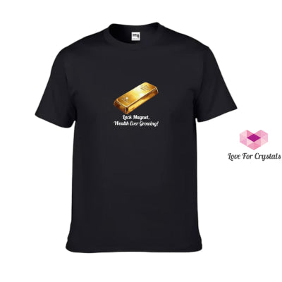 Prosperity Gold Bar (Shirts Of Fortune) By Fort M Treasures (Premium Grade) Black