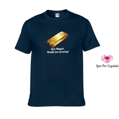 Prosperity Gold Bar (Shirts Of Fortune) By Fort M Treasures (Premium Grade) Dark Blue