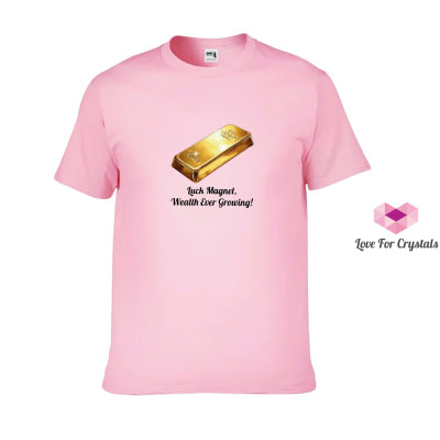 Prosperity Gold Bar (Shirts Of Fortune) By Fort M Treasures (Premium Grade) Pink S