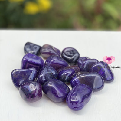 Purple Agate Tumbled (Brazil) Stones