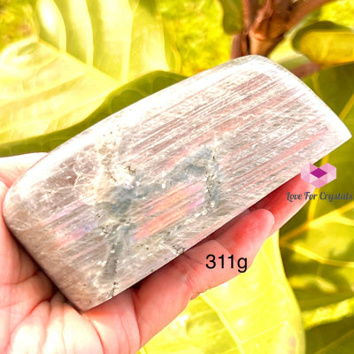 Purple Flash Labradorite (Free Form) Madagascar 311G 110Mm Polished