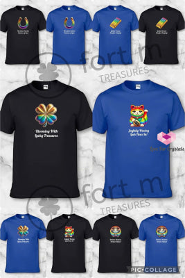 Rainbow Clover Blessings (Shirts of Fortune) by Fort M Treasures