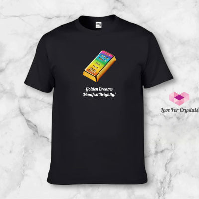 Rainbow Prosperity Gold Bar (Shirts of Fortune) by Fort M Treasures Black M