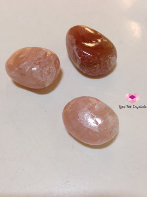 Red Calcite Tumbled (Mexico) Pack Of 3 Stones