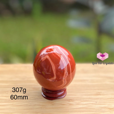 Red Jasper Sphere (India) 307G 60Mm Crystal Sphere