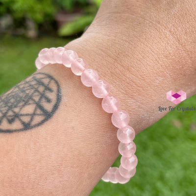 Rose Quartz 6Mm Bracelet (Aaaa) Bracelets & Bangles