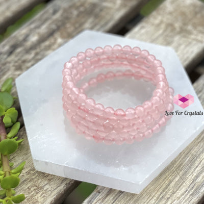 Rose Quartz 6Mm Bracelet (Aaaa) Bracelets & Bangles