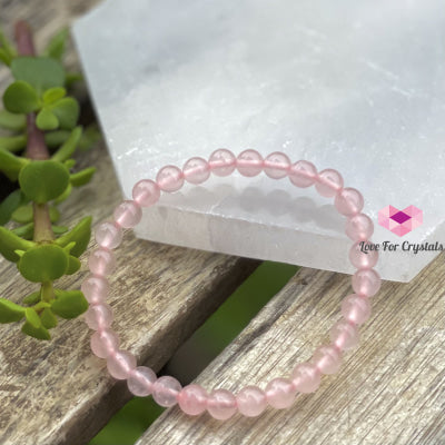 Rose Quartz 6Mm Bracelet (Aaaa) Bracelets & Bangles