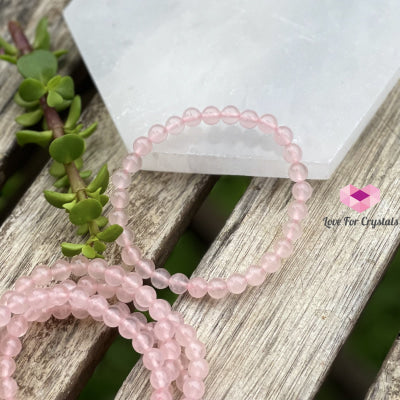 Rose Quartz 6Mm Bracelet (Aaaa) Bracelets & Bangles