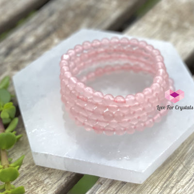 Rose Quartz 6Mm Bracelet (Aaaa) Bracelets & Bangles